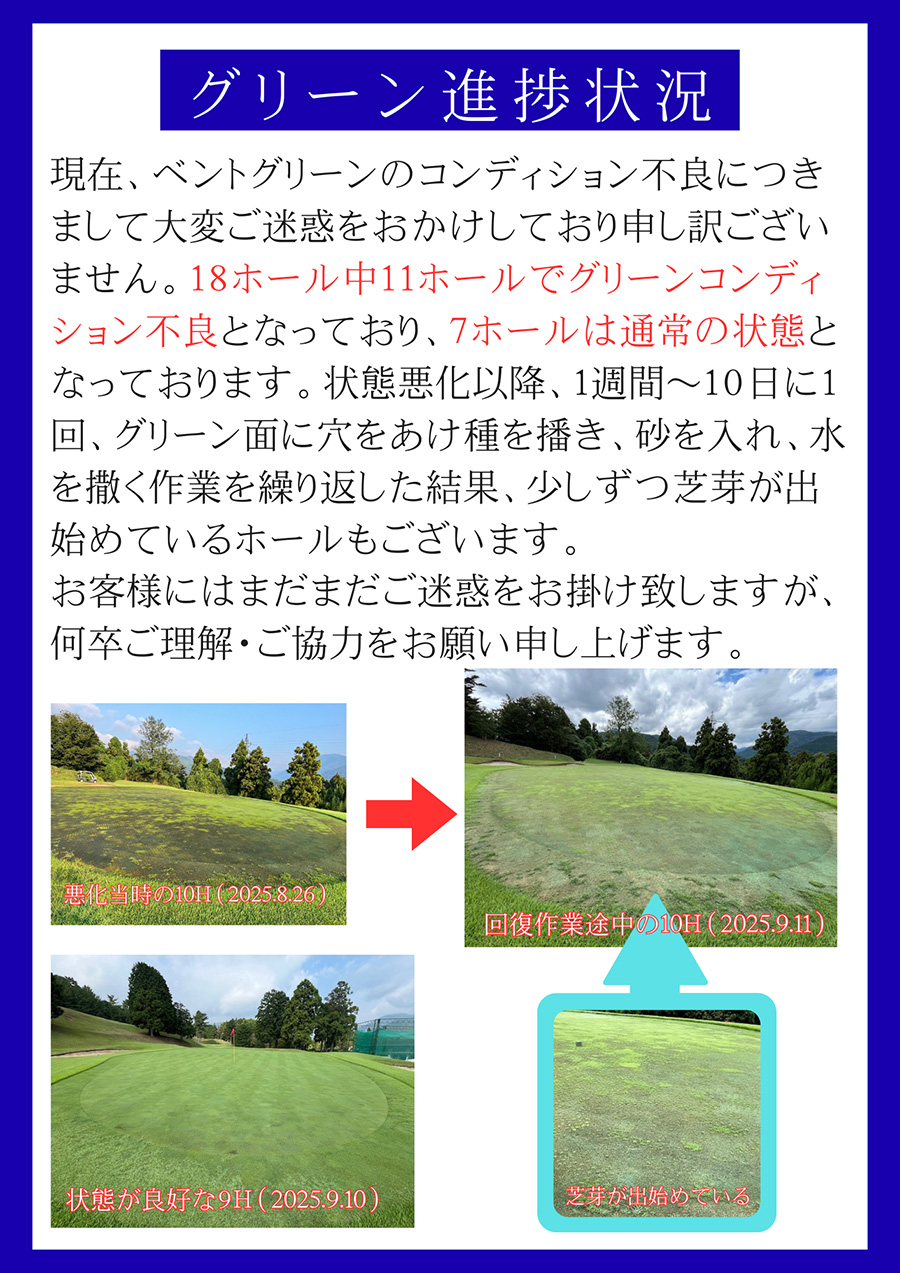 グリーン進捗状況