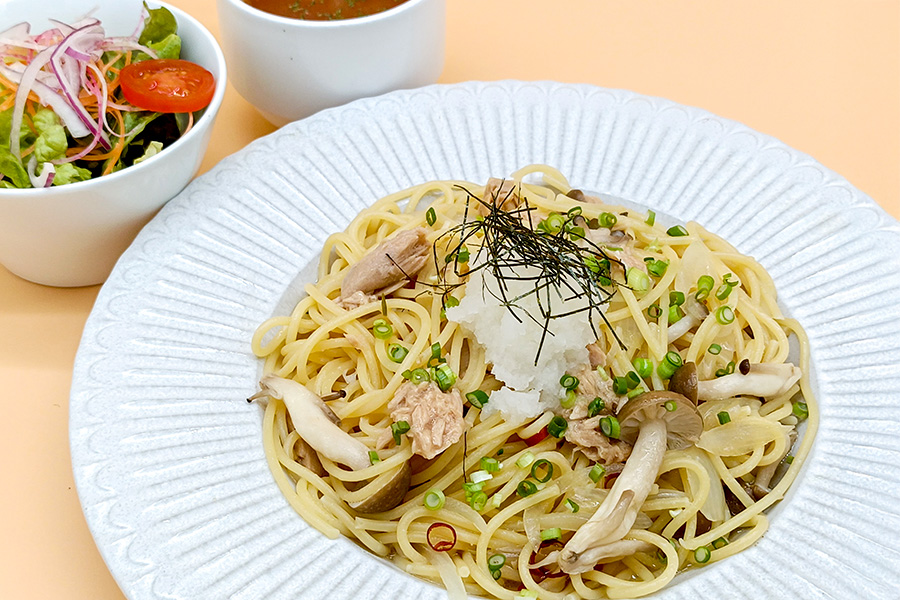 ツナとしめじの和風スパゲティ